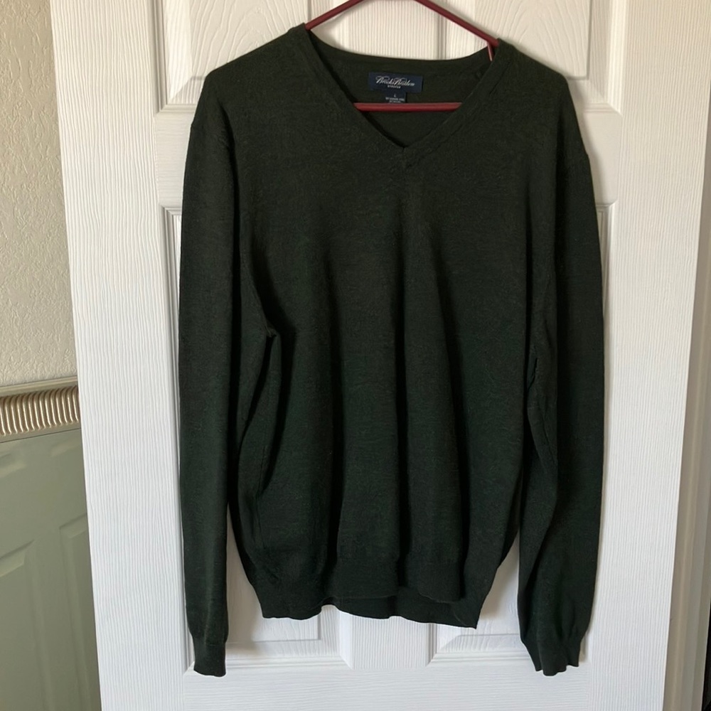 Brooks Brothers stretch men’s large wool sweater
